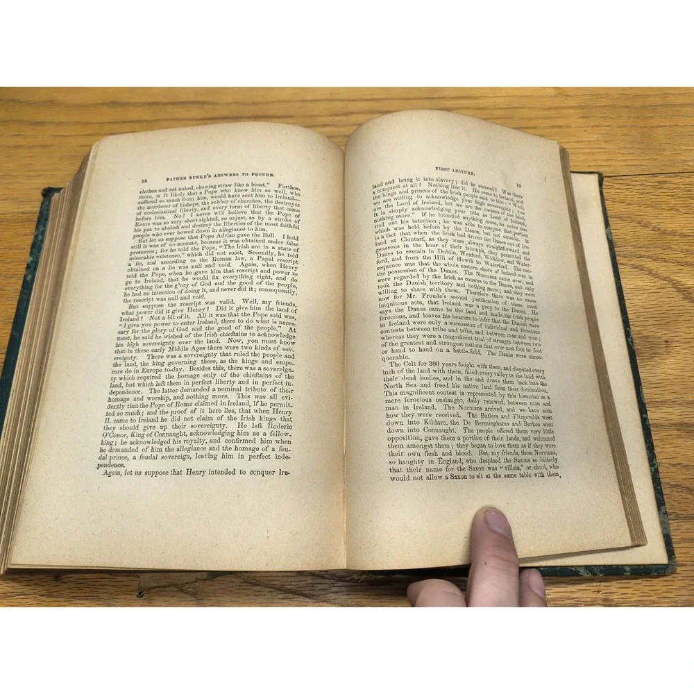 Father Burke's Lectures and Sermons 1872‎ By Very Rev Thomas N Burke RARE